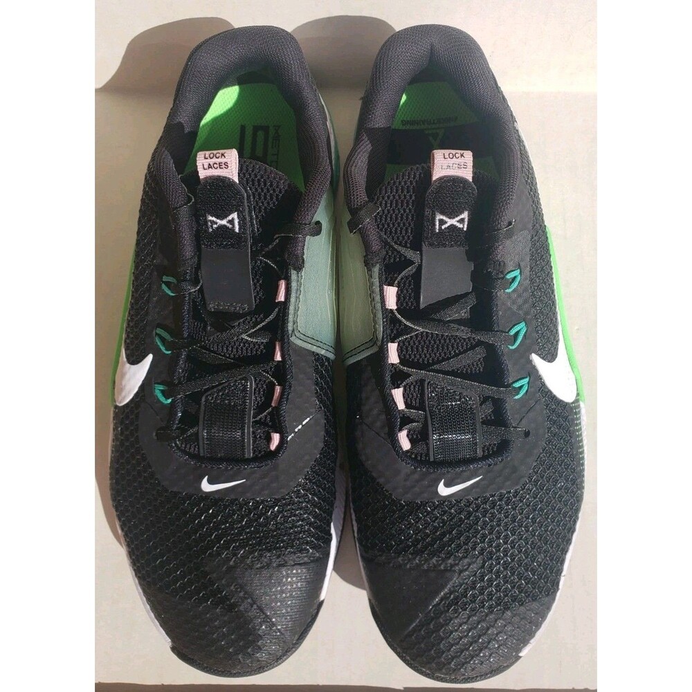 Nike Metcon 7 Crossfit Gym Shoes Women’s Size 9.5 White/Black/Green CZ8280-036 - Picture 5 of 16